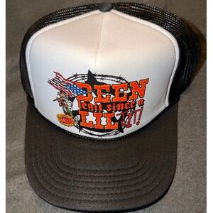 Otto Collection Been Legit Since a Lil Jit Black White Mesh Snapback Trucker Hat